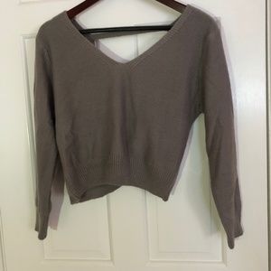 Twist Back Sweater